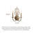 Vintage French-style wall Sconces with candle design