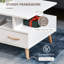Four Leg Coffee Table with Storage