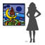 «Sogno Lunare» par Wallas, impression sur toile tendue-388909649-301187881-301187888