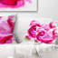 Coussin lombaire floral rose