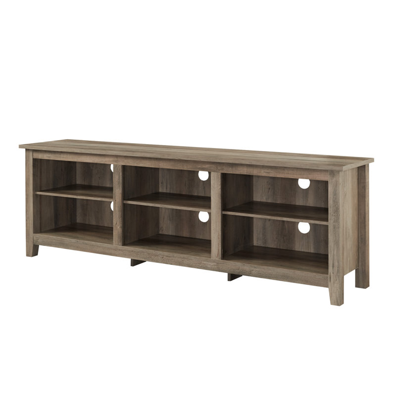 Sunbury Open Storage TV Stand, Gray Wash, 70"