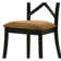 Ensemble de 2 chaises d'appoint en cuir Hillary Aire