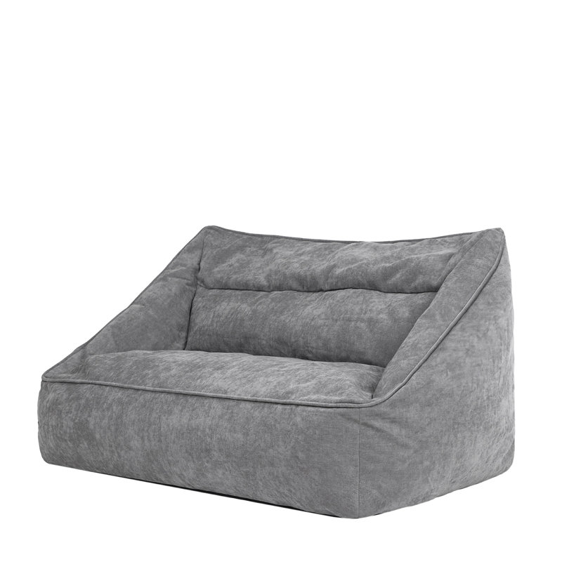 Bean Bag Bazaar Cecilia Chenille Sofa Bean Bag, Grey