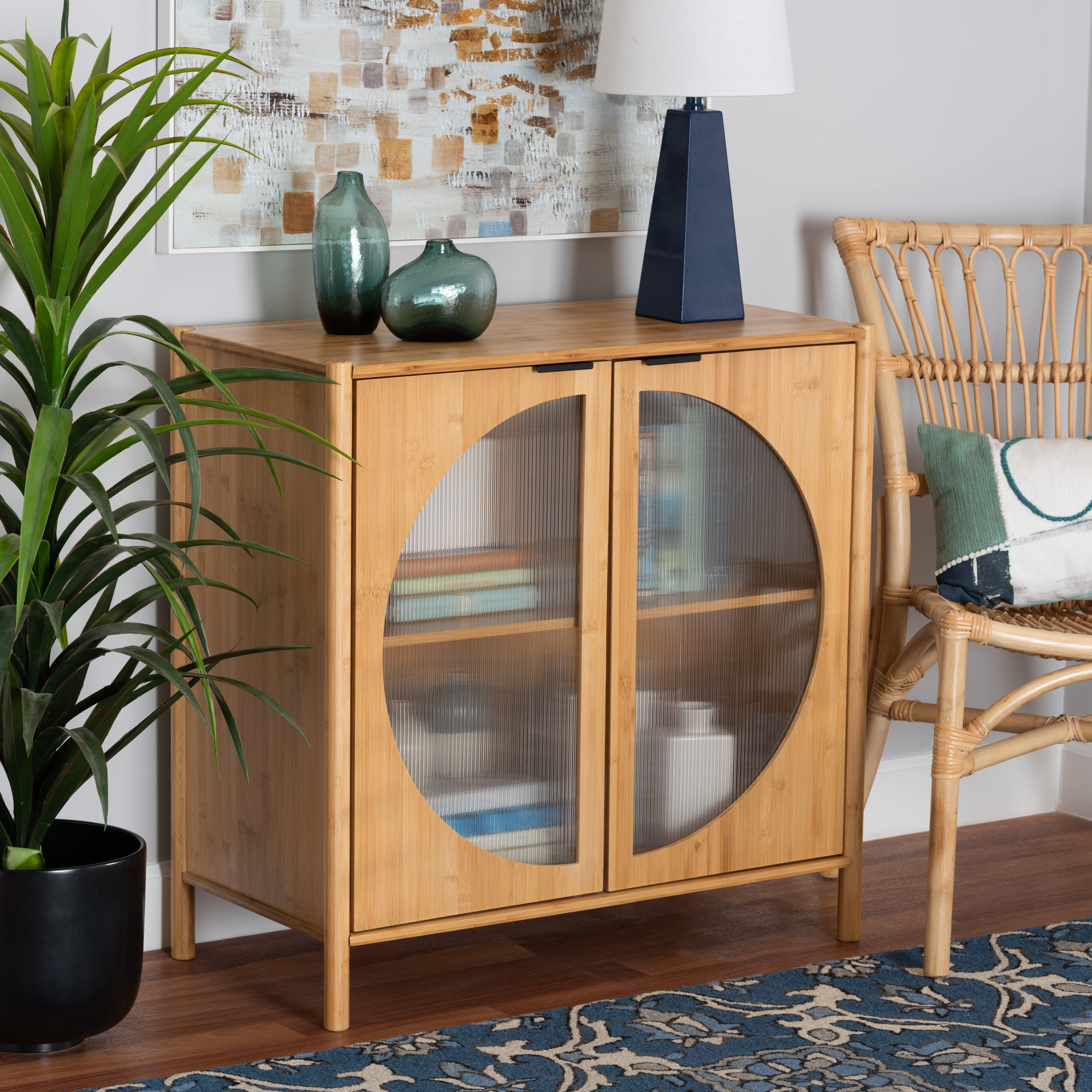 Latitude Run® Solid Wood Accent Cabinet & Reviews | Wayfair