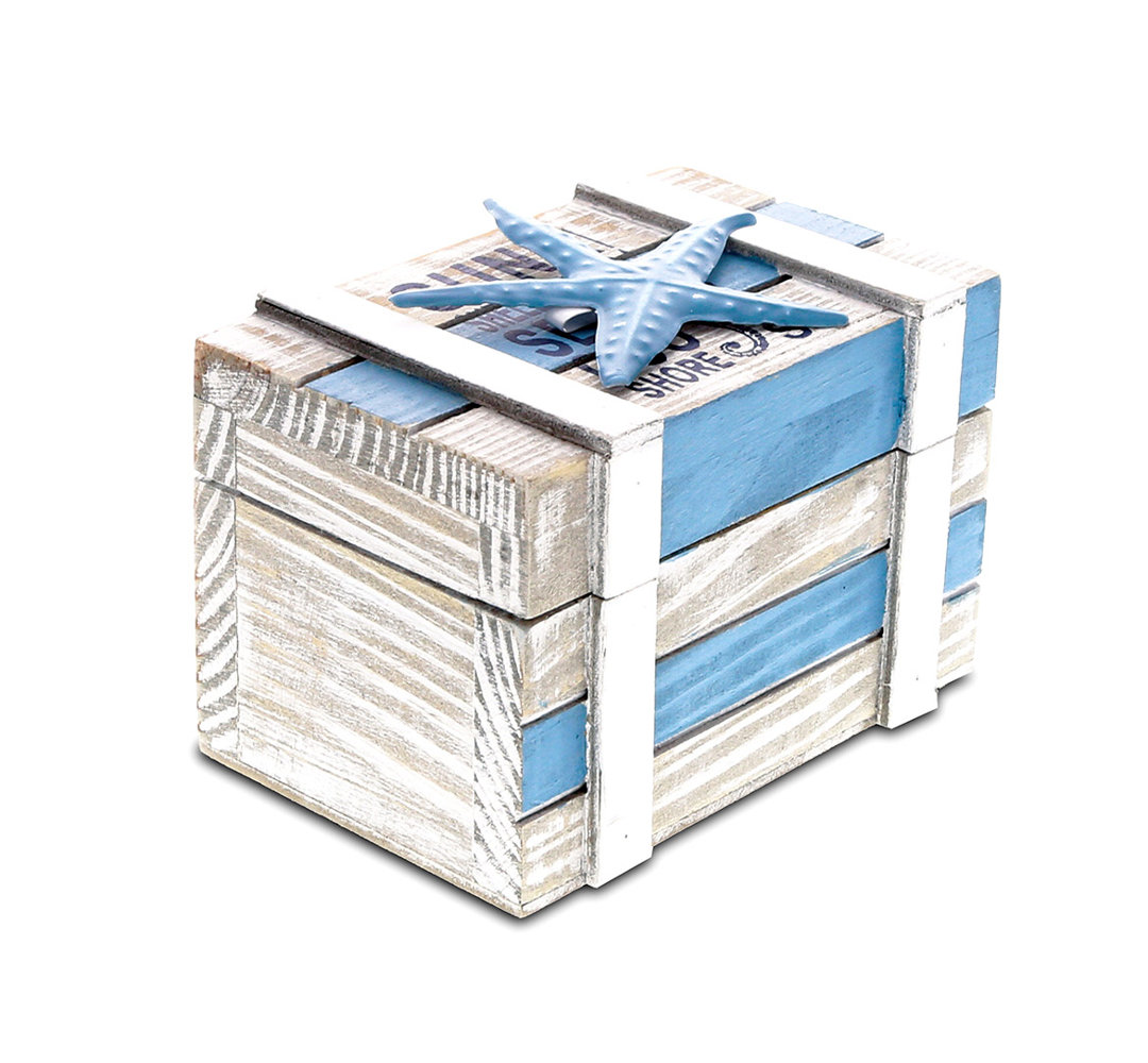 Wood Jewelry Box + Locking Breakwater Bay