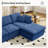 Comfy Boneless L Shaped Sectional Modular Cloud Sofa with Ottoman, Oversized Compression Deep Seat Couch, 3 Seater Living Room Set-910451958