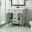 36" Freestanding Bathroom Vanity with Sink – Soft-Close Doors, Flip-Out Drawer & Ceramic Basin for Effortless Luxury
