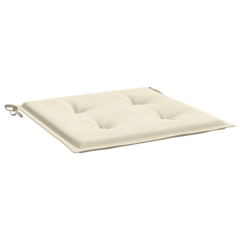 Ensemble de 2 petits coussins de siège d'extérieur 100% polyester Oxford, Fabric - Cream, H 15,7 po x l 15,7 po x P 1,2 po