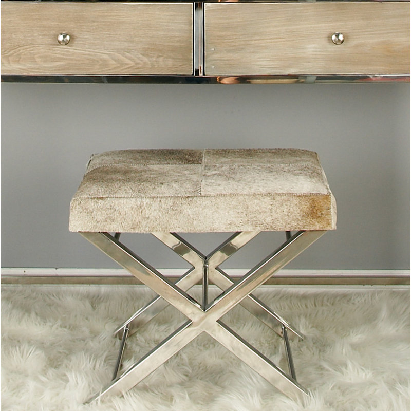Tabouret de salon en acier inoxydable