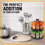 Freestanding Spice Jar & Rack Set