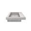 Lavabo de salle de bain en béton rectangulaire encastré sur le comptoir de 48 po fabriqué à la main NativeStone-37742372-14237232
