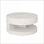 Table basse ronde blanche de 31,5 po pour le salon, rangement peu encombrant, facile à nettoyer-231811626