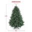 Arbre de Noël artificiel épinette bleu 6,5 pi avec 2250 pointes, 500 lumières DEL et 9 modes d'éclairage pour un décor des Fêtes