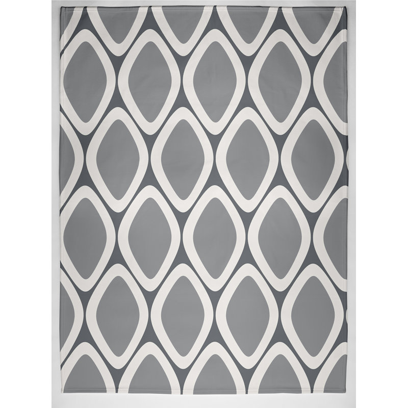 Pebbles Throw Blanket, 60" L x 50" W, Classic Gray (Dark Gray/Gray)