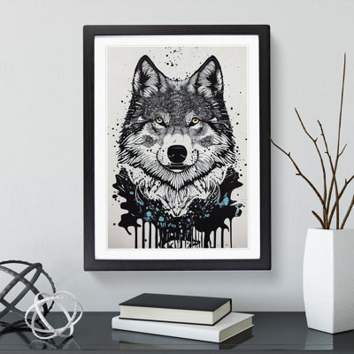 Wolf Graffiti No.3 - Wall Art