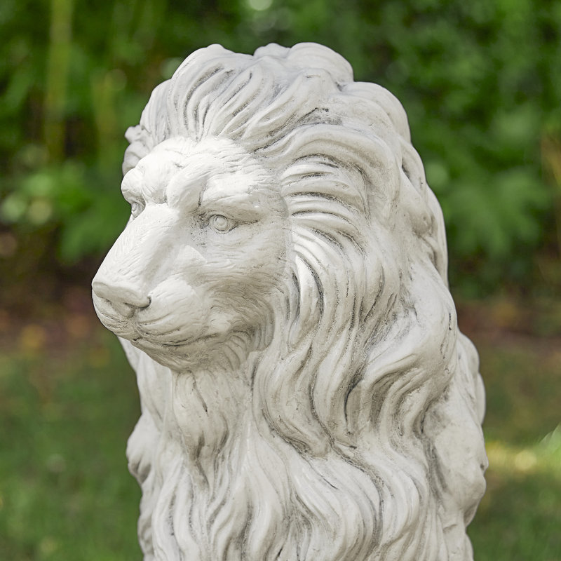 Statue de jardin surdimensionnée 27,75 po, Blanc