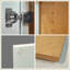 Armoire murale à double porte en bois massif avec 2 tablettes réglables prêtes à assembler pour la cuisine, la salle de bain, la buanderie et le garage-1332011343