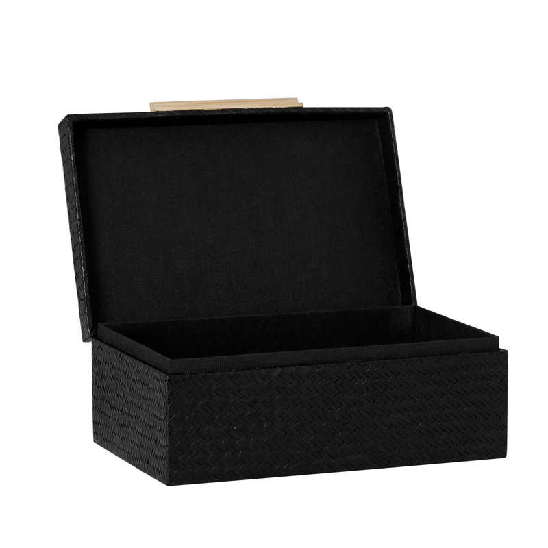  Ensemble de 2 boîtes décoratives Greenley, Noir