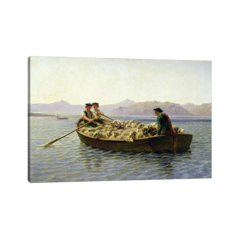 Rowing-Boat, 1863 1 Piece Wrapped Canvas Painting, 20.32cm H x 30.48cm W x 1.91cm D