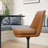 Lippa Vegan Leather Swivel Dining Chair-105239649-105239651