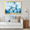 «Blue and White», peinture sur toile