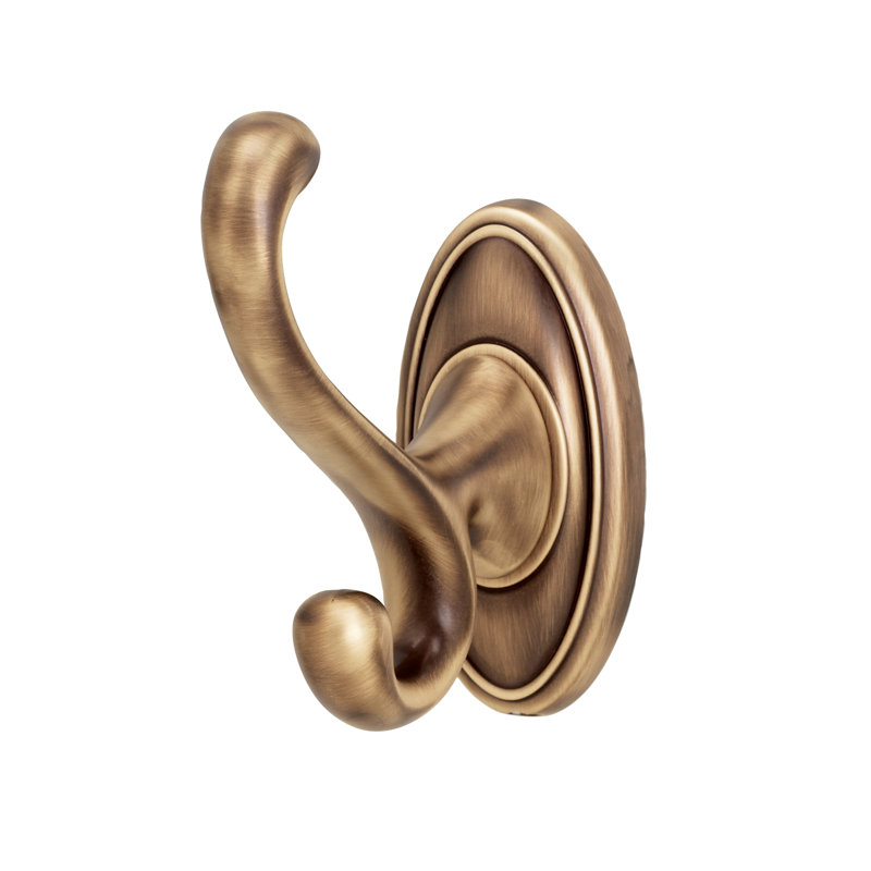 Single Robe Hook, Antique English Matte