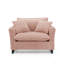 Chaise d'appoint avec accoudoirs et coussin moelleux-390677989