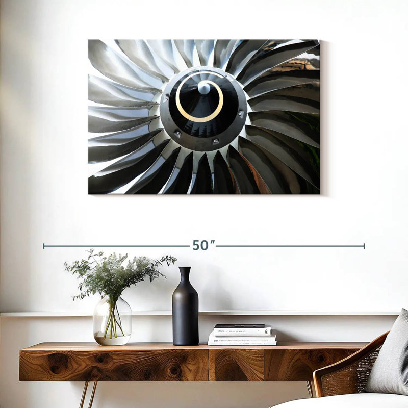 Mehar Shiny Jet Turbine, 24" H x 36" W
