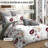 Queen Size 9-Piece Sage & Floral Quilted Bedding & Curtain Set (Queen) - Microfiber Bedspread + Sheer Drapes-117097608-128614337