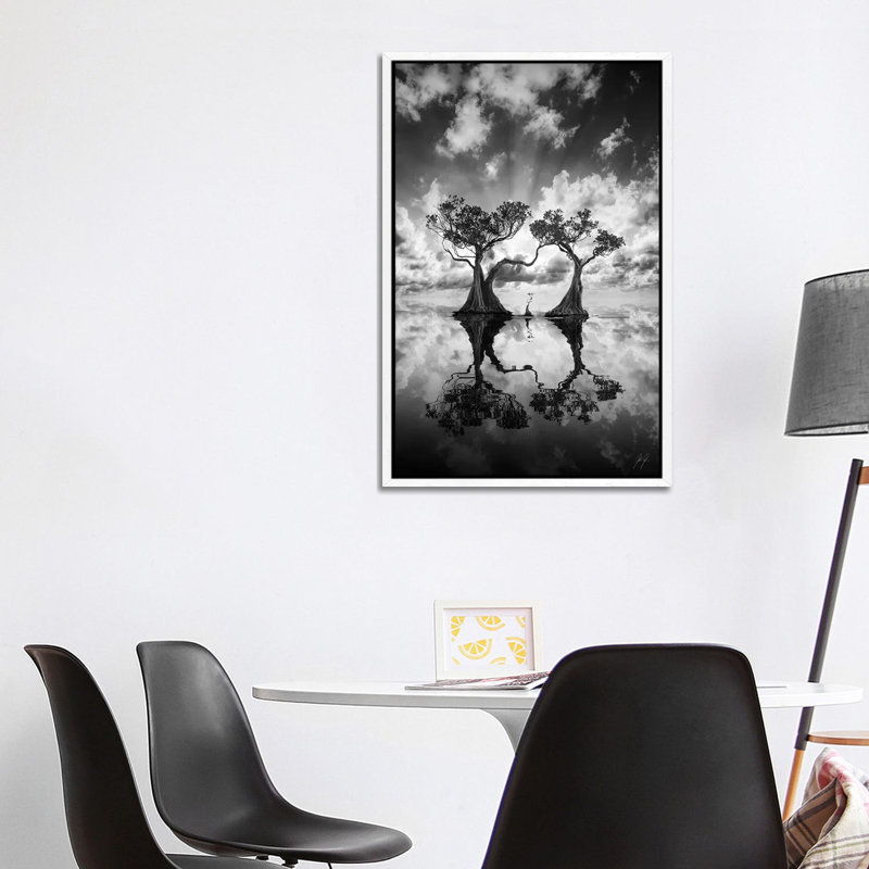 Mangrove Trees II by Kathrin Federer - Print on Canvas, White Framed, 101.6 cm H x 66.04 cm W