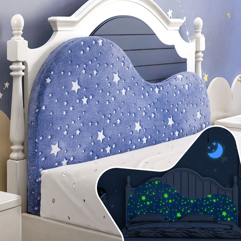 Oreiller de chevet fluorescent ciel étoilé WOWMAX, tête de lit 2 en 1 à compression intégrée