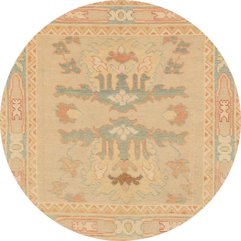 Abstract Indoor Rug, Round 6'