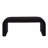 Black U-Shaped 3 Piece Teddy Ottoman Combo, Multi-Size Combined Bench Stool For Home Rest & Extra Guest Seats-1999113675