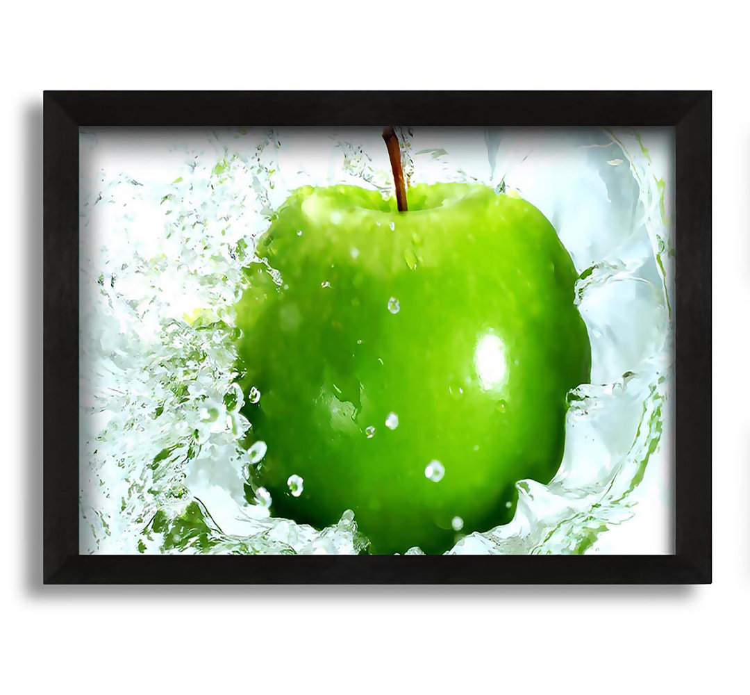 Gerahmtes Leinwandbild Fresh Green Apple