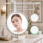 Miroir de maquillage mural rond en métal-135447520