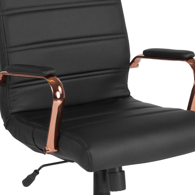 Blue Elephant Executive Chair, Black/Rose Gold