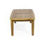 Table basse d'extérieur rectangulaire en bois d'acacia, teck, l 43,25 po x P 23,50 po x H 17,00 po