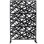Écran d'intimité extérieur et intérieur en métal H 76 po x l 48 po, écran d'intimité décoratif autoportant pour terrasse de balcon de terrasse, panneaux de clôture d'intimité pour jardin extérieur PS117