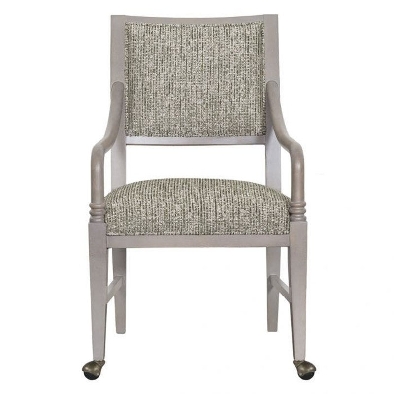 Big Sur Solid Wood Arm Chair with 4 Casters, Hazelnut, 8789 Bark