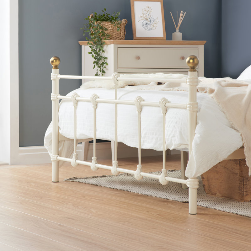 Borough Wharf Bed Frame, Cream, Small Double (4')