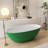 65''Solid Solid Surface Bathtub, Freestanding Soaking Bathtub-111987428