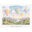 Hot Air Balloons Wallpaper Mural, Peel and Stick Kids Room Wall Mural, Watercolor Nursery Wallpaper Made to Measure-633891197