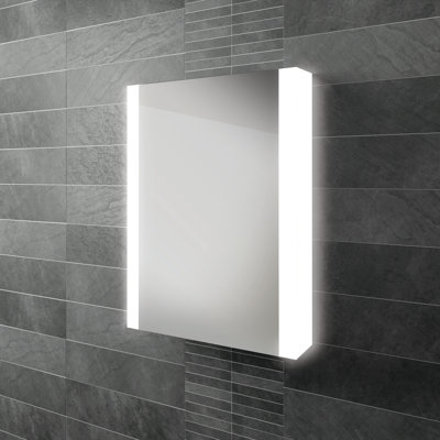 Paragon 564 mm W 700 mm H Surface Mirrored Bathroom Cabinets Adjustable Shelves with Mirror