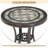 Round Metal Outdoor End Table , 23.82'' in. W 23.82'' in. D-84304122