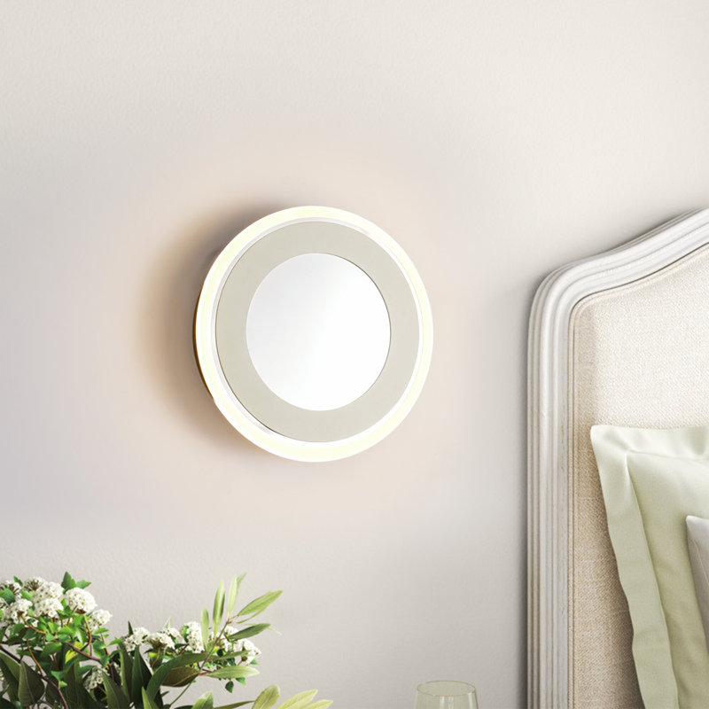Applique murale ronde 1 lumière DEL minimaliste