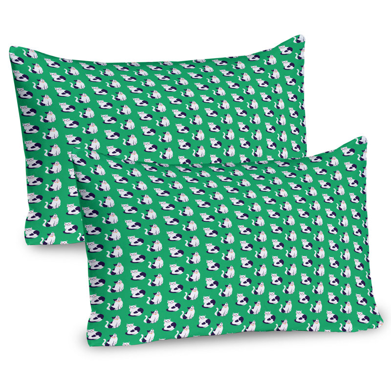 Ensemble de 2 taies décoratives pour chat Ambesonne