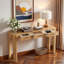 Console avec coins arrondis, 3 tiroirs et pieds épais-1181364056