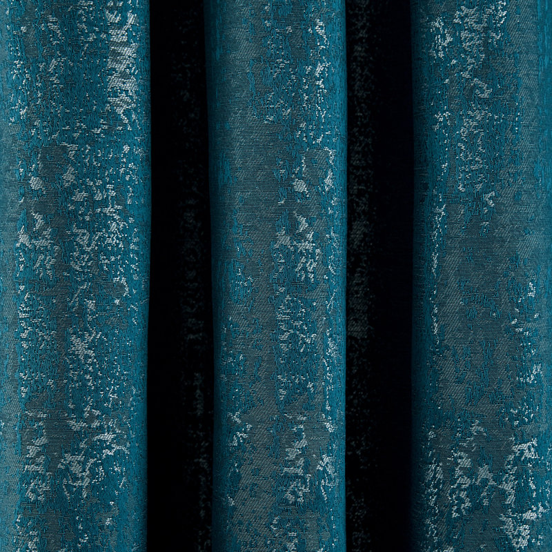 Roma Eyelet Room Darkening Curtains, Emerald, 228cm Width x 183cm Drop