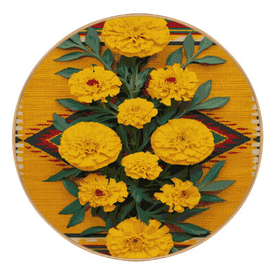 Washable Desert Marigold Southwestern Area Rug
