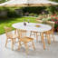 Extendable Dining Table,100/140/180X100x75cm,Wood Leg,Black MDF Table-50050538